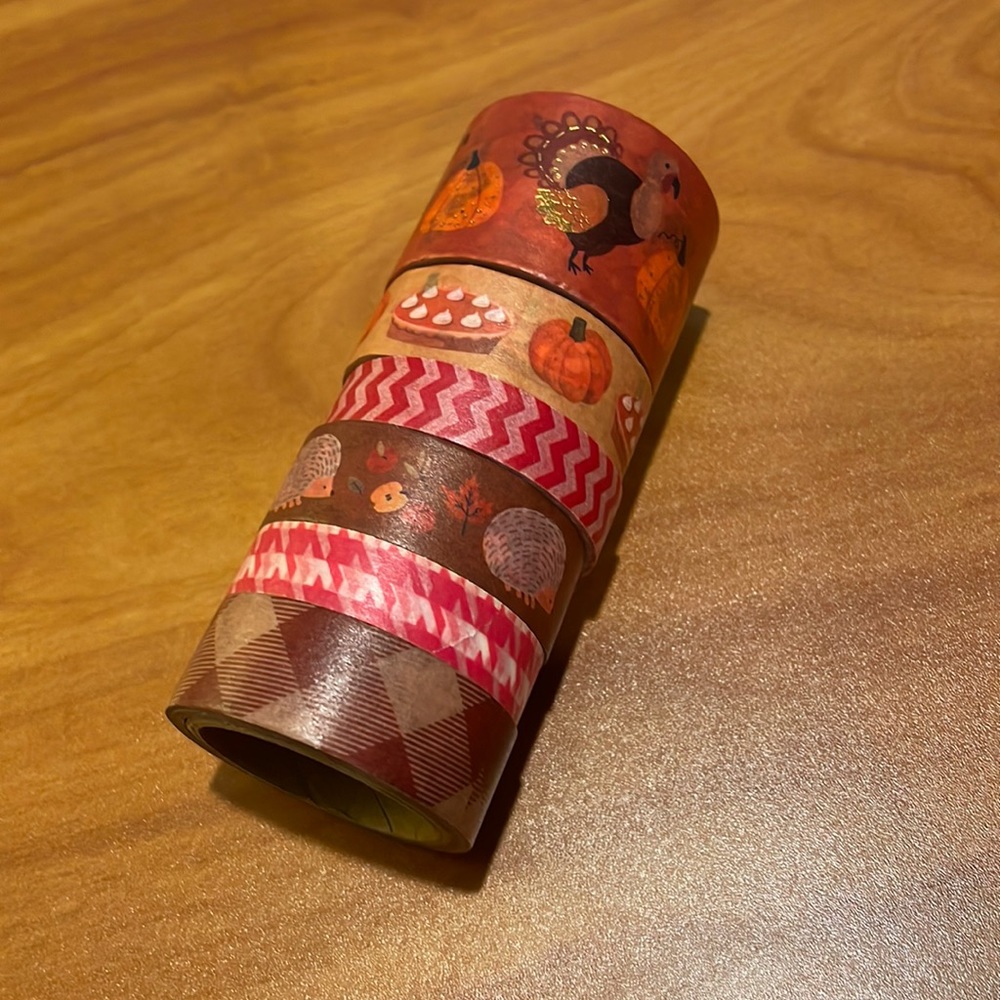 Fall seasonal washi tapes